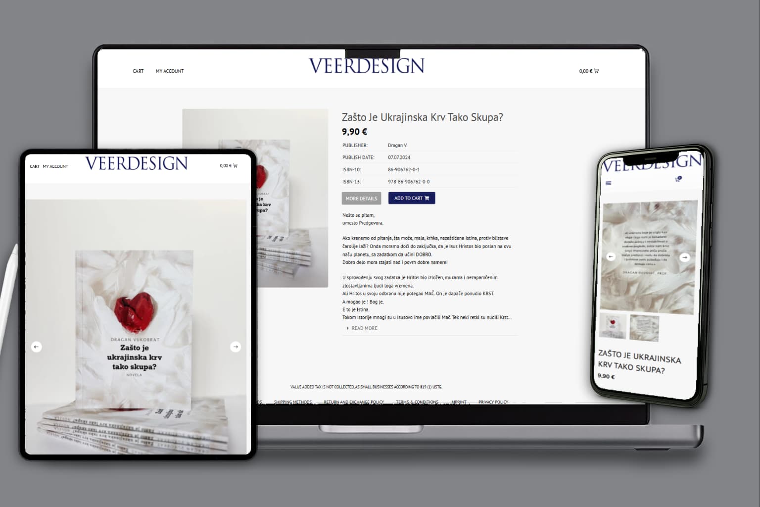 Mockup von der Seite Veerdesign.de