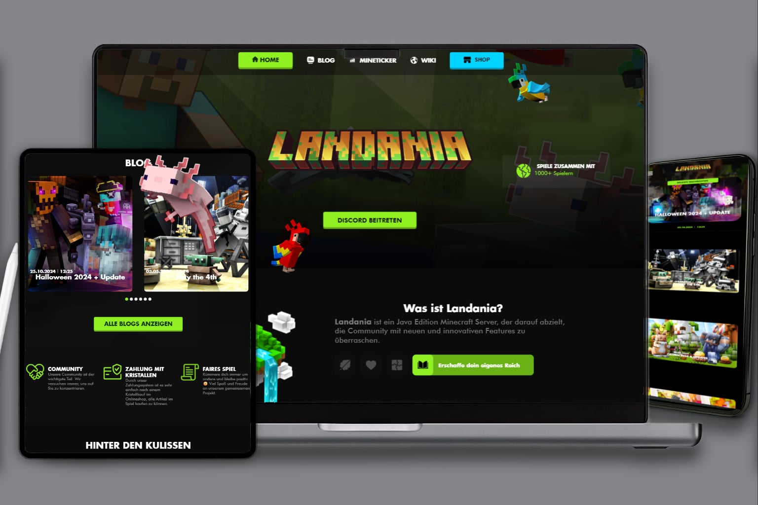 Referenz Projekt: Minecraft Server-Seite